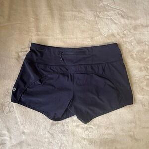 Lululemon Women Run‎ Times Short Athletic Zipper Pocket Size 6